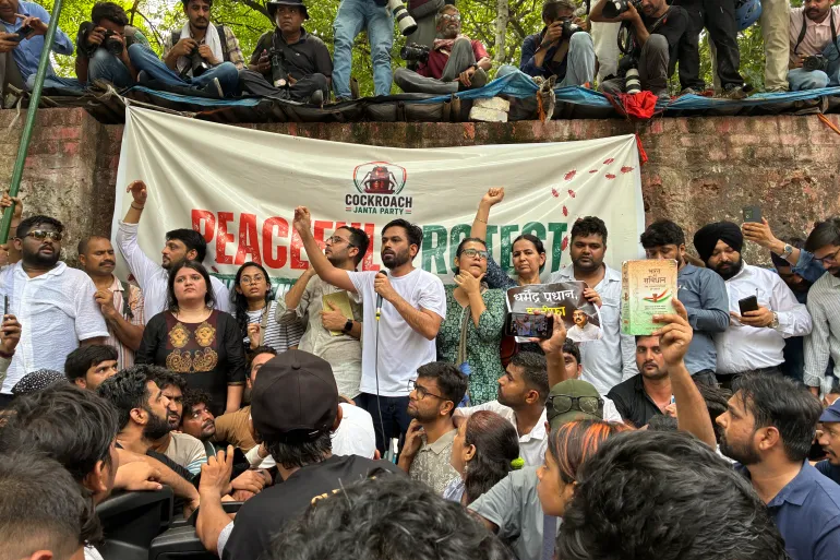 Gen Z Protest Movement ‘Cockroach People’s Party’ Draws Crowds in New Delhi